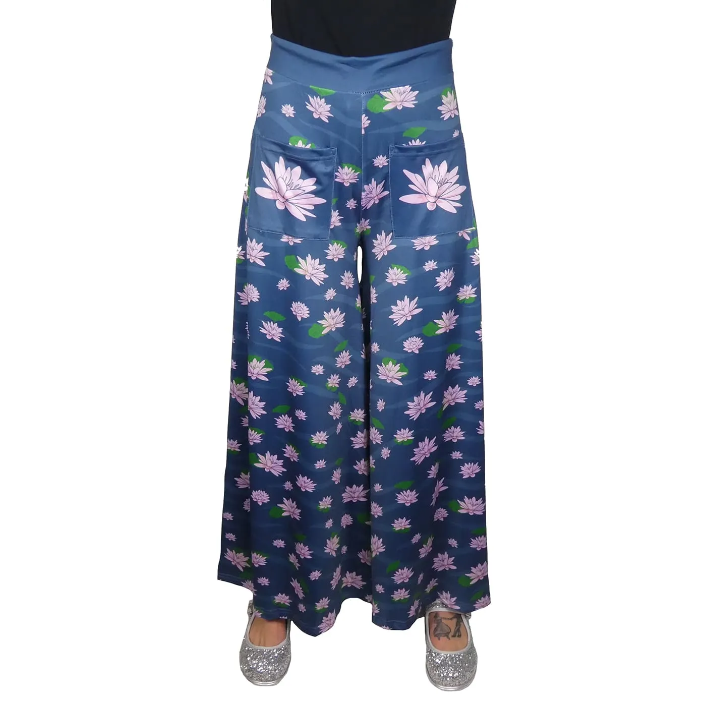 Serene Wide Leg Pants With Pockets