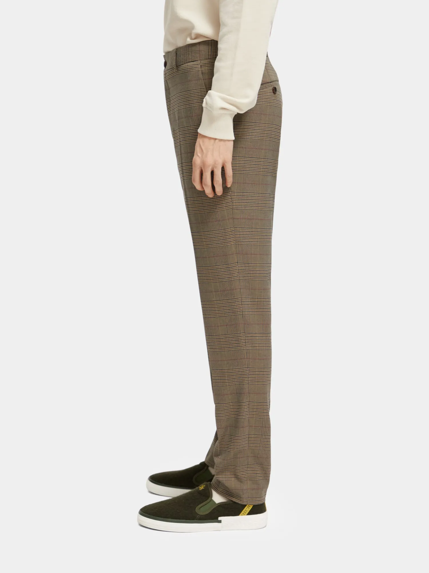 Slim tapered fit check chinos