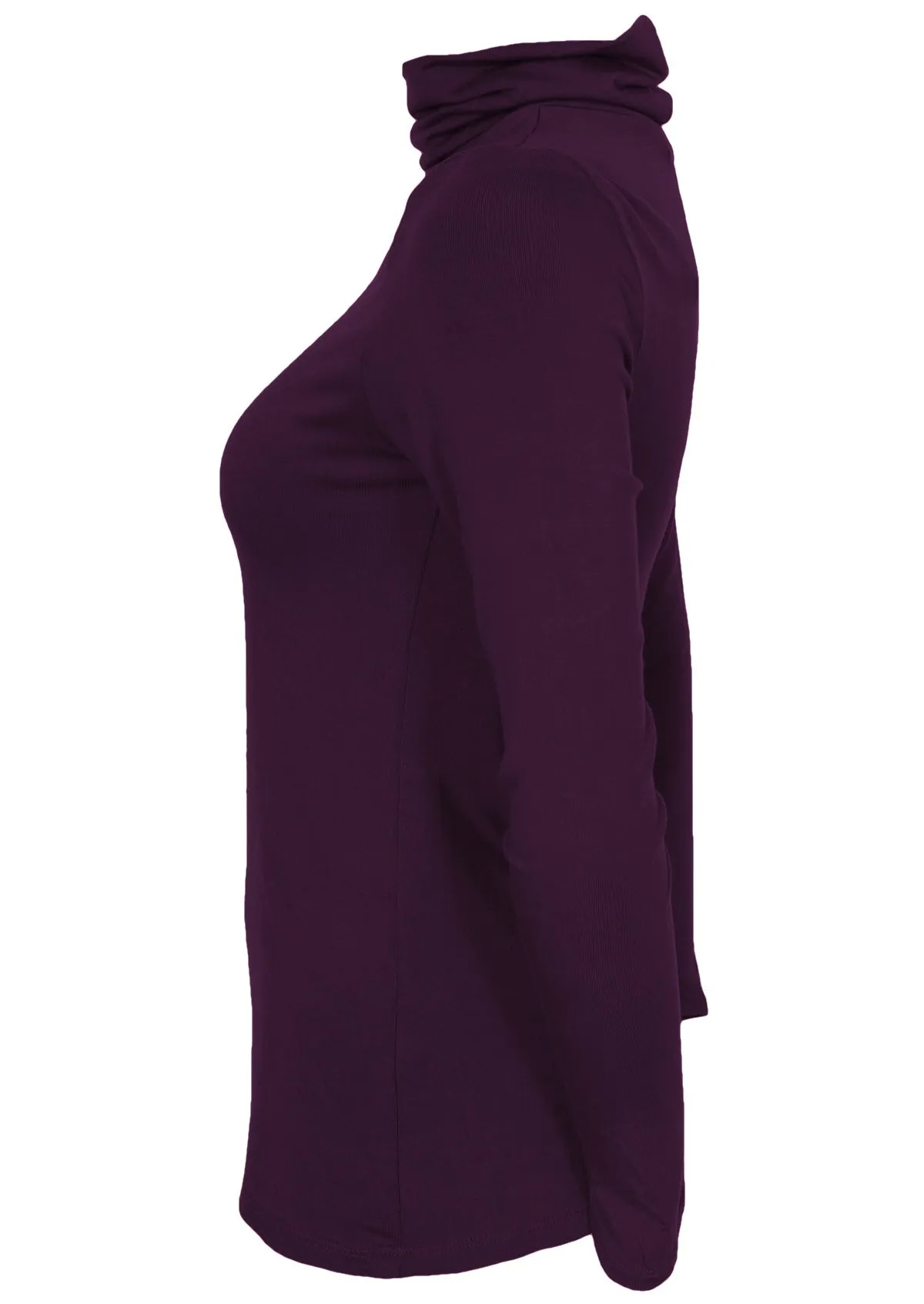 Turtleneck Top Dark Purple