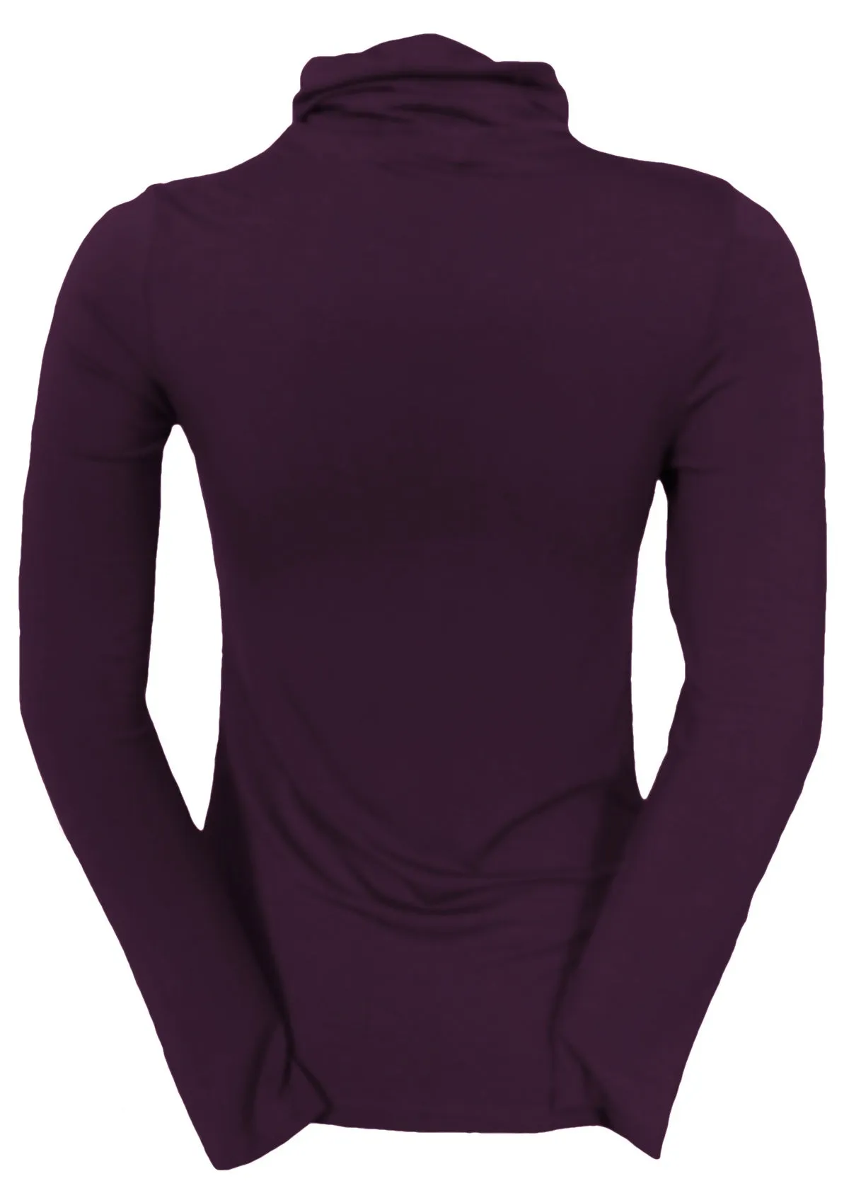 Turtleneck Top Dark Purple