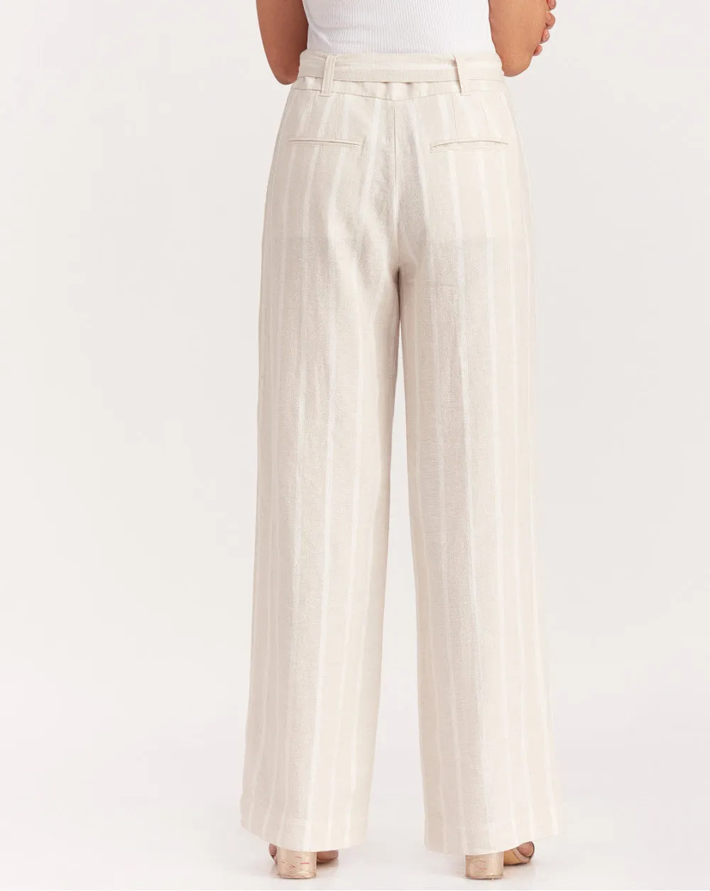 Wide Leg Rich Wide Leg Pants - Natural